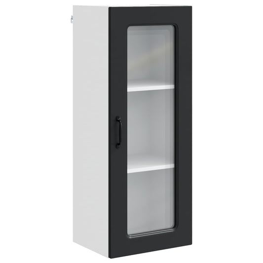 vidaXL Dishwasher Panel Kalmar Black 40 x 31 x 100 cm Engineered Wood