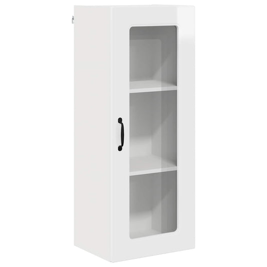 vidaXL Dishwasher Panel Kalmar High Gloss White 40 x 31 x 100 cm