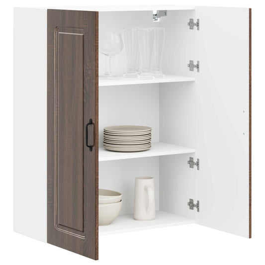 vidaXL Dishwasher Panel Kalmar Brown Oak 80 x 31 x 100 cm