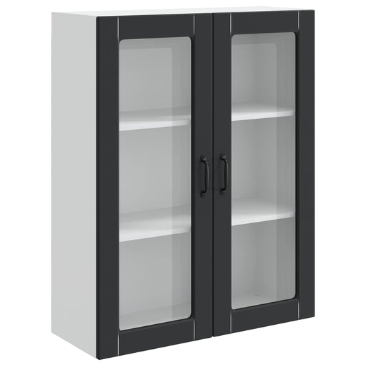 vidaXL Dishwasher Panel Kalmar Black 80 x 31 x 100 cm Engineered Wood