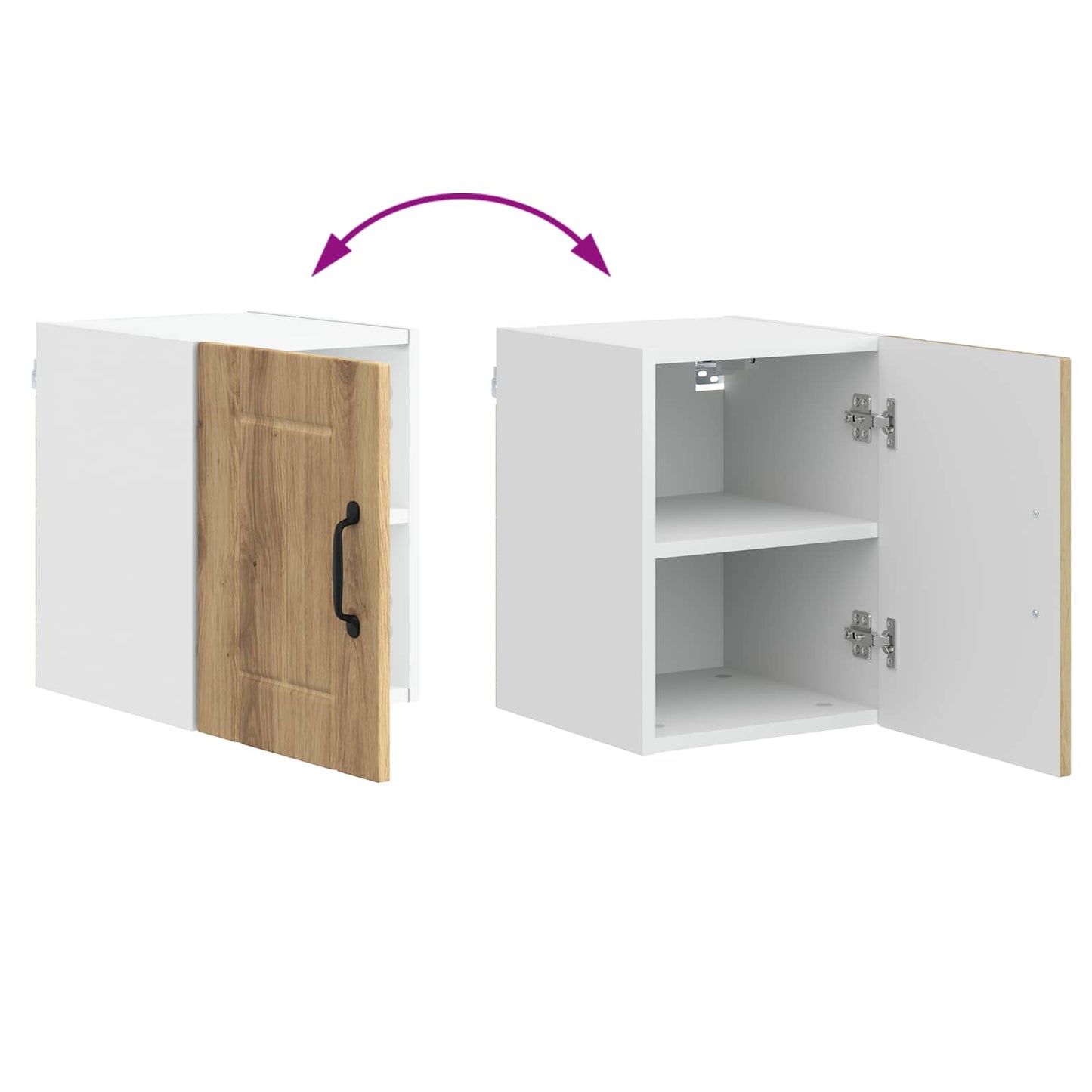vidaXL Wall Cabinet LUCCA Artisan Oak 30 x 31 x 40 cm Engineered Wood