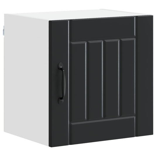 vidaXL Wall Cabinet LUCCA Black 40 x 31 x 40 cm Engineered Wood