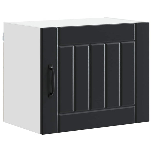 vidaXL Wall Cabinet LUCCA Black 50 x 31 x 40 cm Engineered Wood