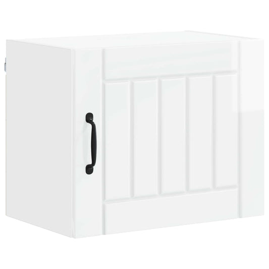 vidaXL Wall Cabinet LUCCA High Gloss White 50 x 31 x 40 cm