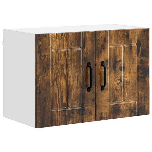 vidaXL Wall Cabinet LUCCA Smoked Oak 60 x 31 x 40 cm Engineered Wood