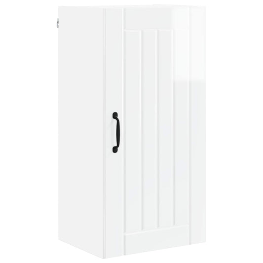 vidaXL Wall Cabinet LUCCA High Gloss White 40 x 31 x 80 cm