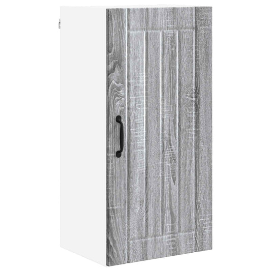 vidaXL Wall Cabinet LUCCA Grey Sonoma 40 x 31 x 80 cm Engineered Wood