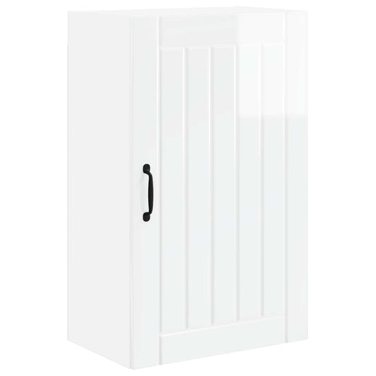 vidaXL Wall Cabinet LUCCA High Gloss White 50 x 31 x 80 cm