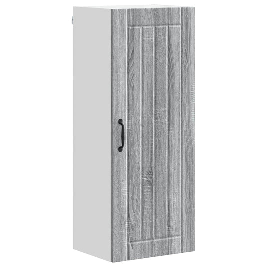 vidaXL Wall Cabinet LUCCA Grey Sonoma 40 x 31 x 100 cm Engineered Wood