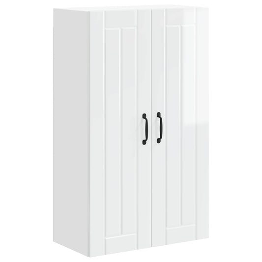 vidaXL Wall Cabinet LUCCA High Gloss White 60 x 31 x 100 cm