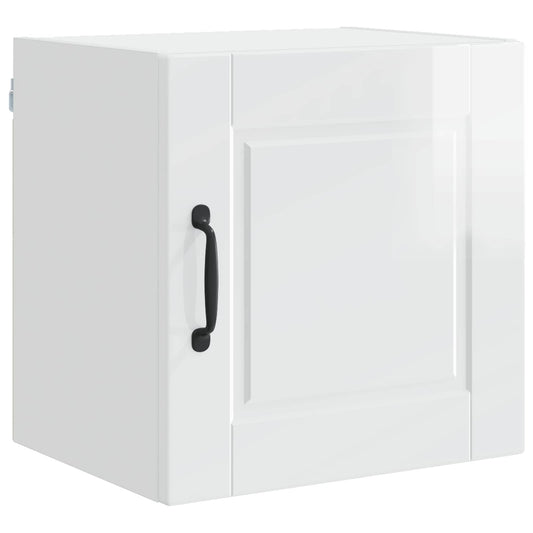 vidaXL Wall Cabinet PORTO High Gloss White 40 x 31 x 40 cm