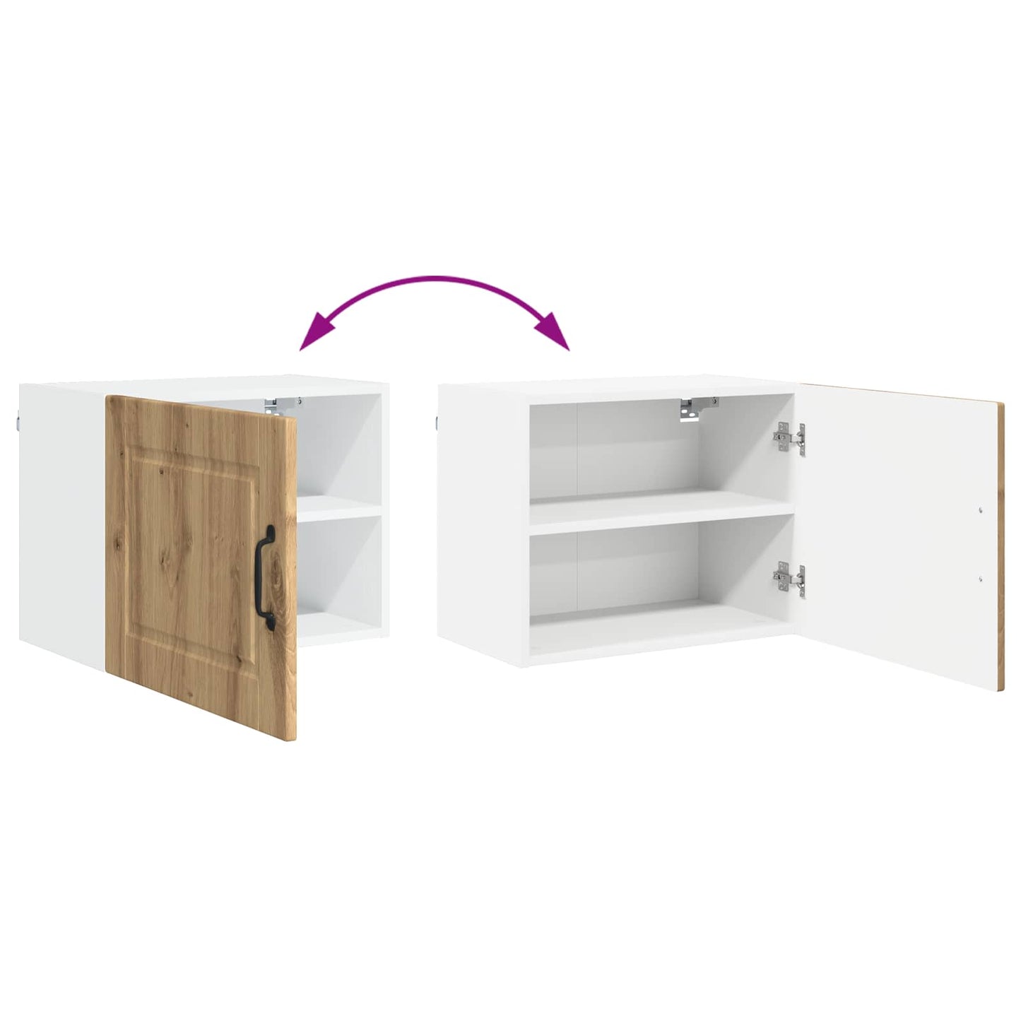vidaXL Wall Cabinet PORTO Artisan Oak 50 x 31 x 40 cm Engineered Wood