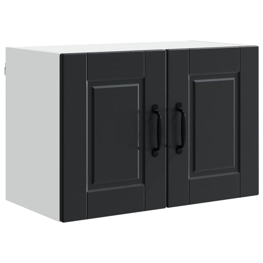 vidaXL Wall Cabinet PORTO Black 60 x 31 x 40 cm Engineered Wood