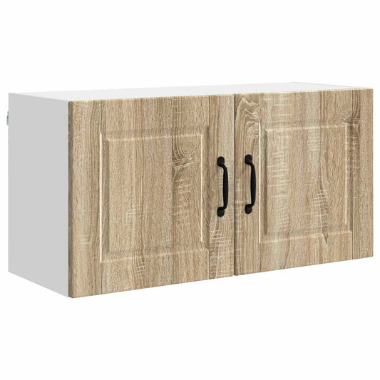 vidaXL Wall Cabinet PORTO Sonoma Oak 80 x 31 x 40 cm Engineered Wood