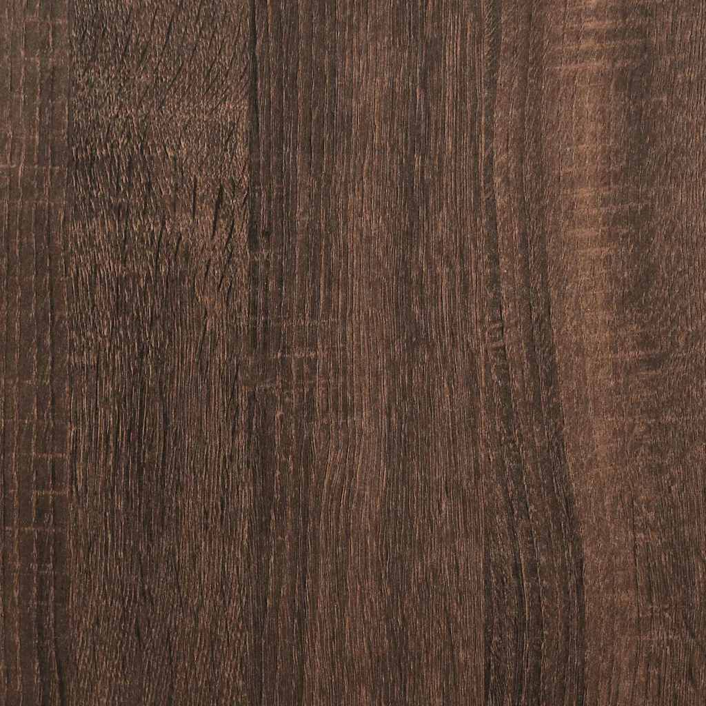 vidaXL Wall Glass Cabinet PORTO Brown Oak 80 x 31 x 40 cm