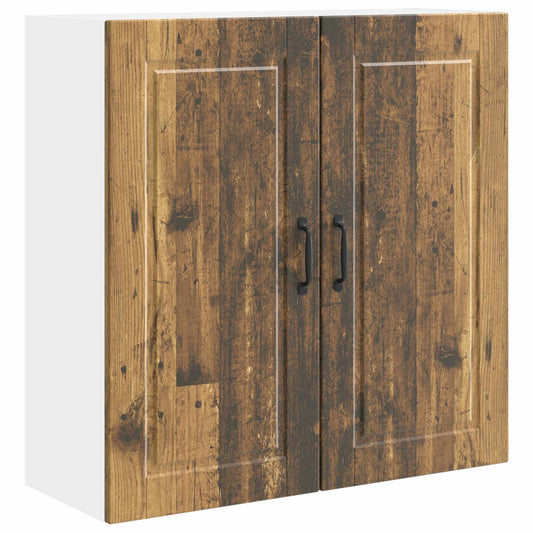vidaXL Wall Cabinet PORTO Old Wood 80 x 31 x 80 cm Engineered Wood