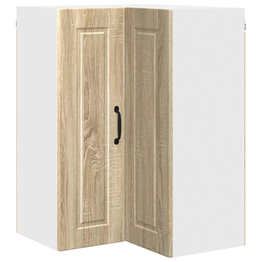 vidaXL Wall Corner Cabinet PORTO Sonoma Oak 57 x 57 x 80 cm