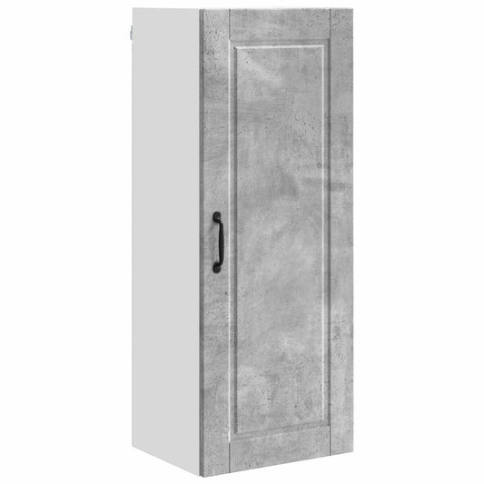 vidaXL Wall Cabinet PORTO Concrete Grey 40 x 31 x 100 cm