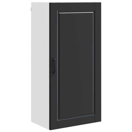 vidaXL Wall Cabinet PORTO Black 50 x 31 x 100 cm Engineered Wood