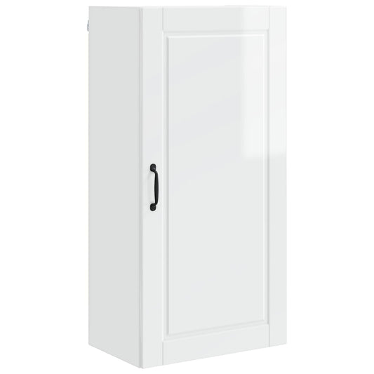 vidaXL Wall Cabinet PORTO High Gloss White 50 x 31 x 100 cm