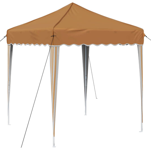vidaXL Pop-up Party Tent 195 x 195 x 245 cm Beige Oxford Fabric