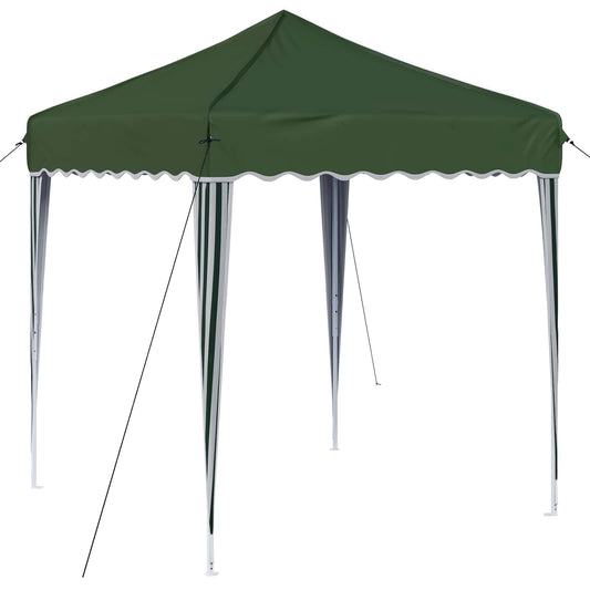 vidaXL Pop-up Party Tent 195 x 195 x 245 cm Green Oxford Fabric