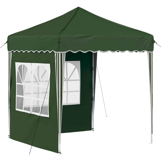 vidaXL Pop-up Party Tent Green 195 x 195 x 245 cm Oxford Fabric