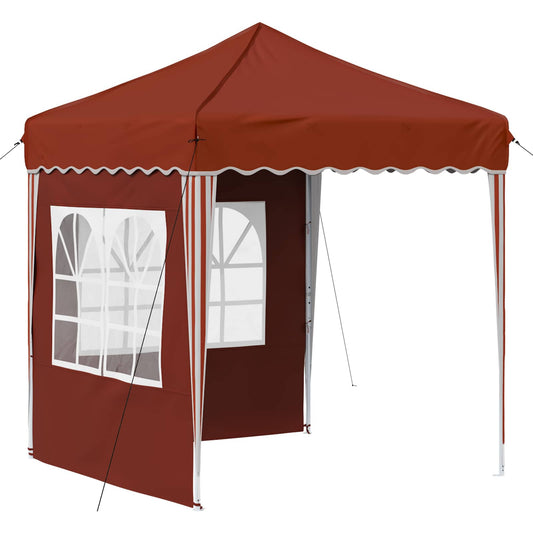 vidaXL Pop-up Party Tent 195 x 195 x 245 cm Terracotta Oxford Fabric