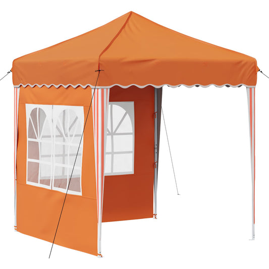 vidaXL Pop-up Party Tent 195 x 195 x 245 cm Orange Oxford Fabric