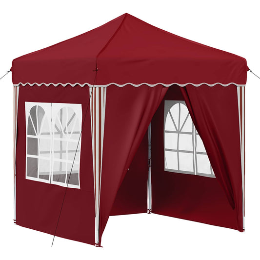 vidaXL Pop-up Party Tent 195 x 194 x 245 cm Burgundy Oxford Fabric