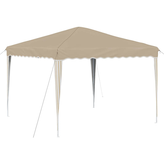 vidaXL Pop-up Party Tent 288 x 288 x 245 cm Cream Oxford Fabric
