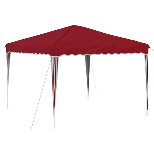 vidaXL Pop-up Party Tent 288 x 288 x 245 cm Burgundy Oxford Fabric