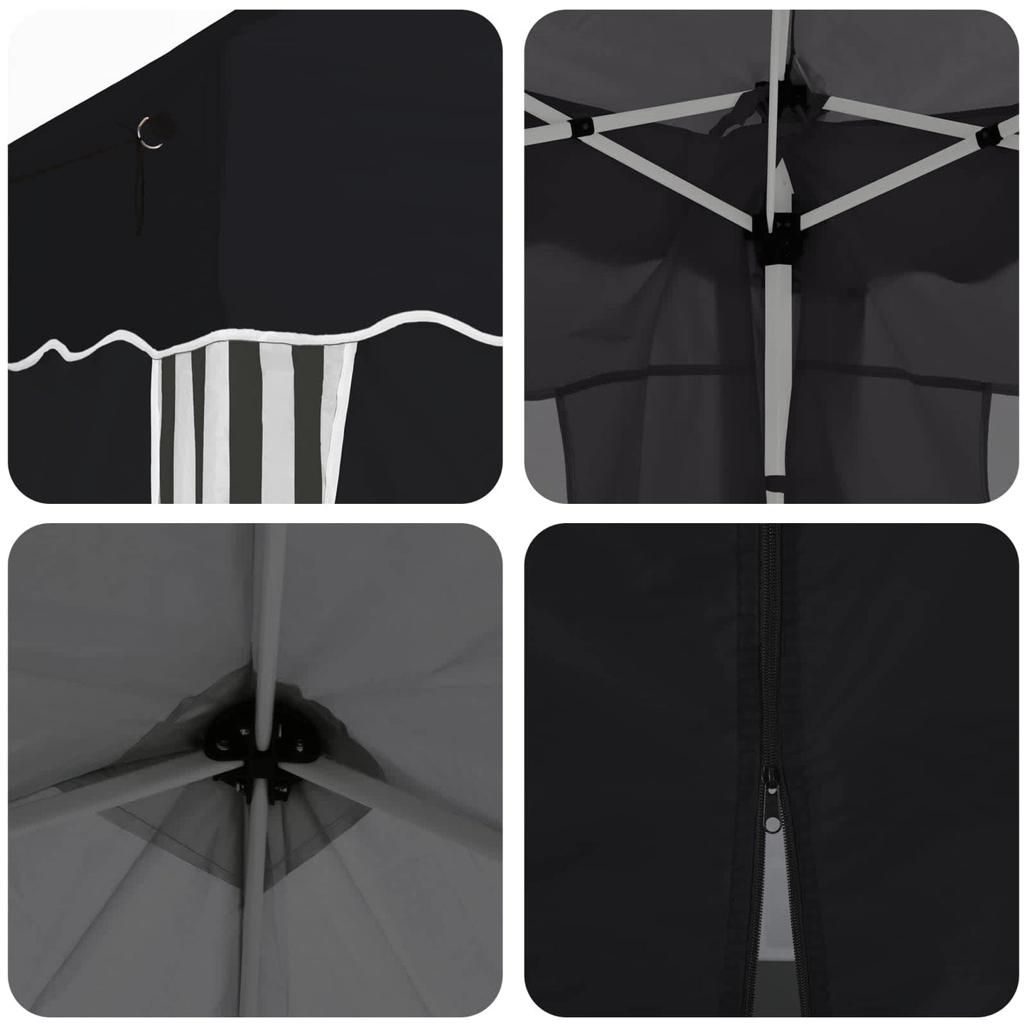 vidaXL Pop-up Party Tent 575 x 288 x 245 cm Antracite