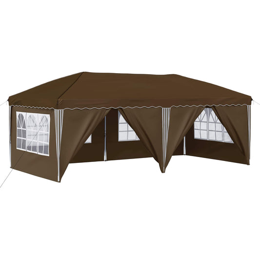 vidaXL Pop-up Party Tent 575 x 288 x 245 cm Taupe