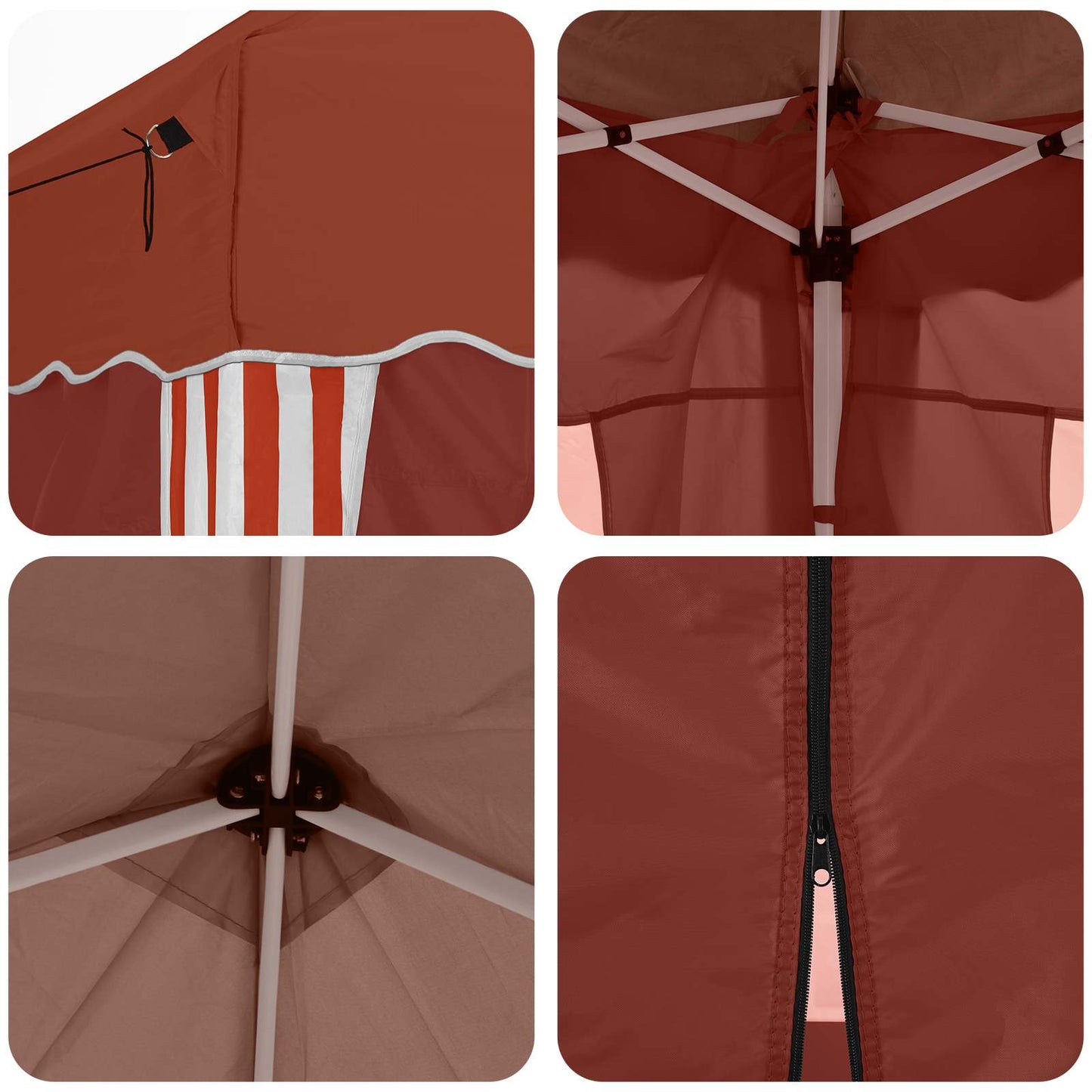 vidaXL Pop-up Party Tent 575 x 288 x 245 cm Terracotta