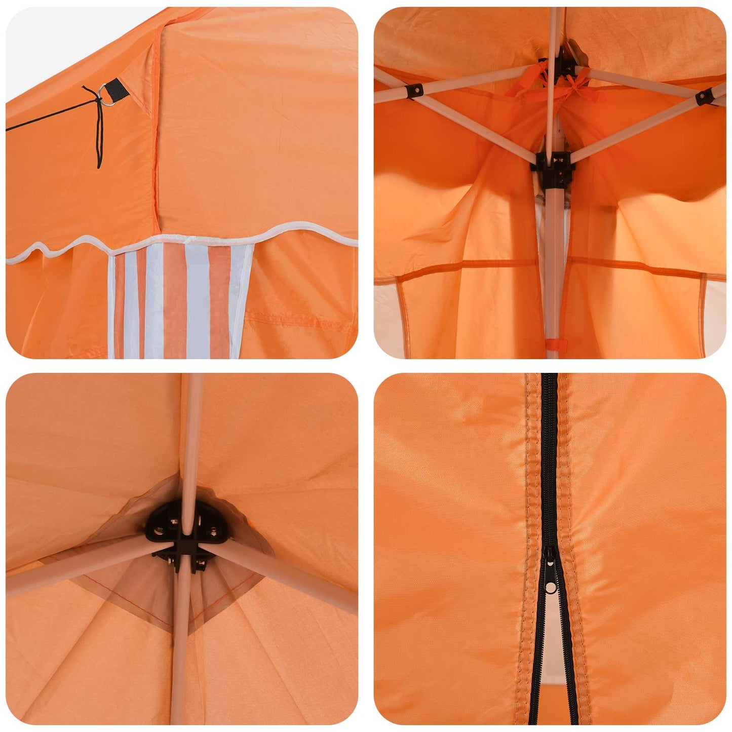 vidaXL Pop-up Party Tent 575 x 288 x 245 cm Orange