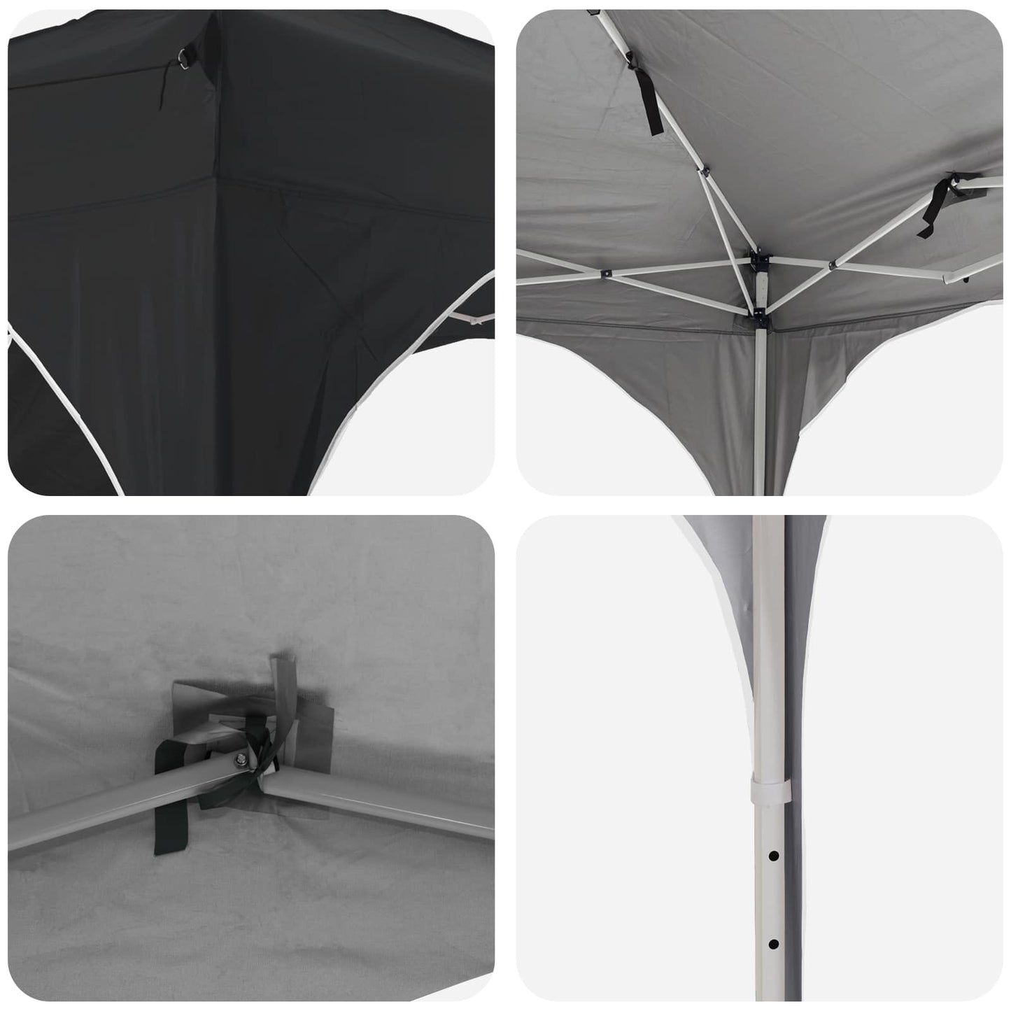 vidaXL Pop-up Party Tent 192 x 192 x 245 cm Antracite