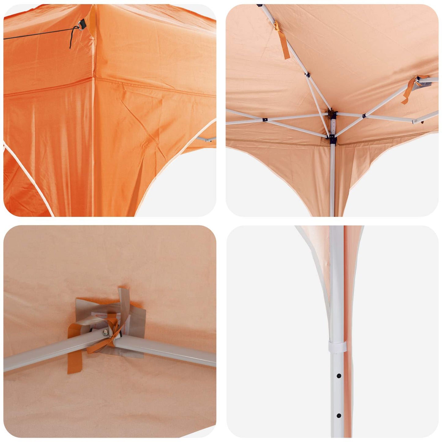 vidaXL Pop-up Party Tent 290 x 290 x 245 cm Orange