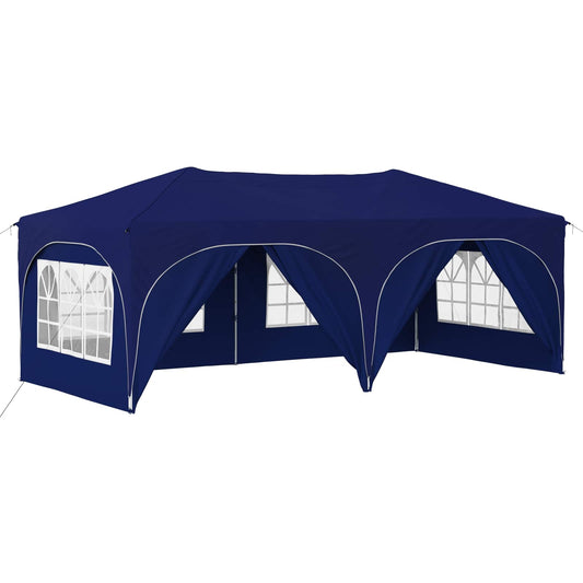 vidaXL Pop-up Party Tent 575 x 288 x 245 cm Blue Oxford Fabric