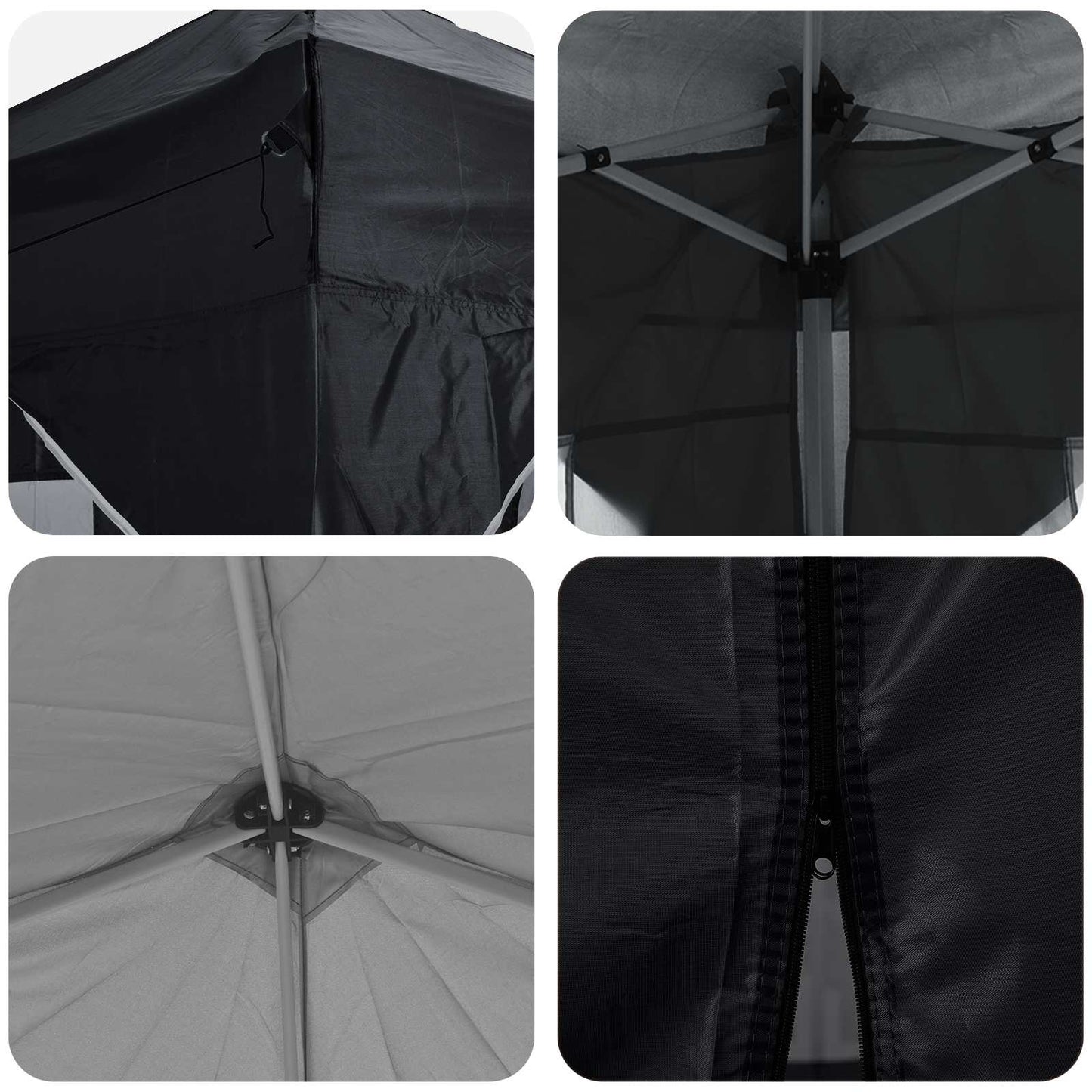 vidaXL Pop-up Party Tent 575 x 288 x 245 cm Anthracite Oxford Fabric