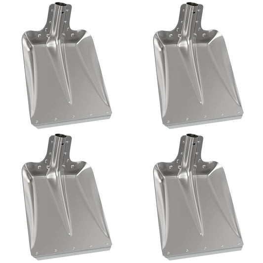 vidaXL Shovel Head 4 pcs Silver 43 x 32.5 cm Aluminum