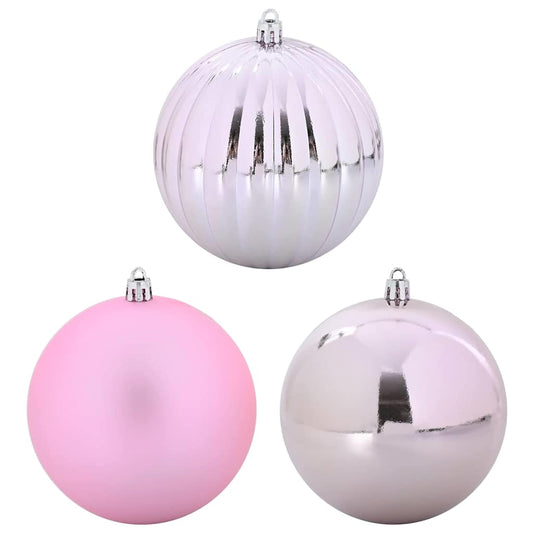 vidaXL Christmas Bauble Set 15 pcs Pink XL