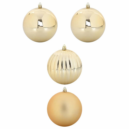 vidaXL Christmas Bauble Set XXL 4 pcs Gold Plastic