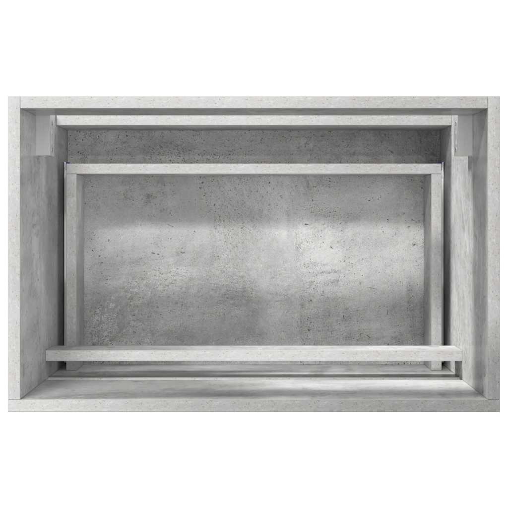 vidaXL Bathroom Furniture Set Concrete Grey 60 x 38.3 x 45 cm