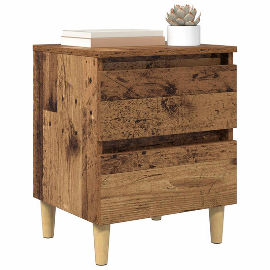 vidaXL Bed Cabinets 2 pcs Old Wood 40 x 35 x 50 cm Engineered Wood