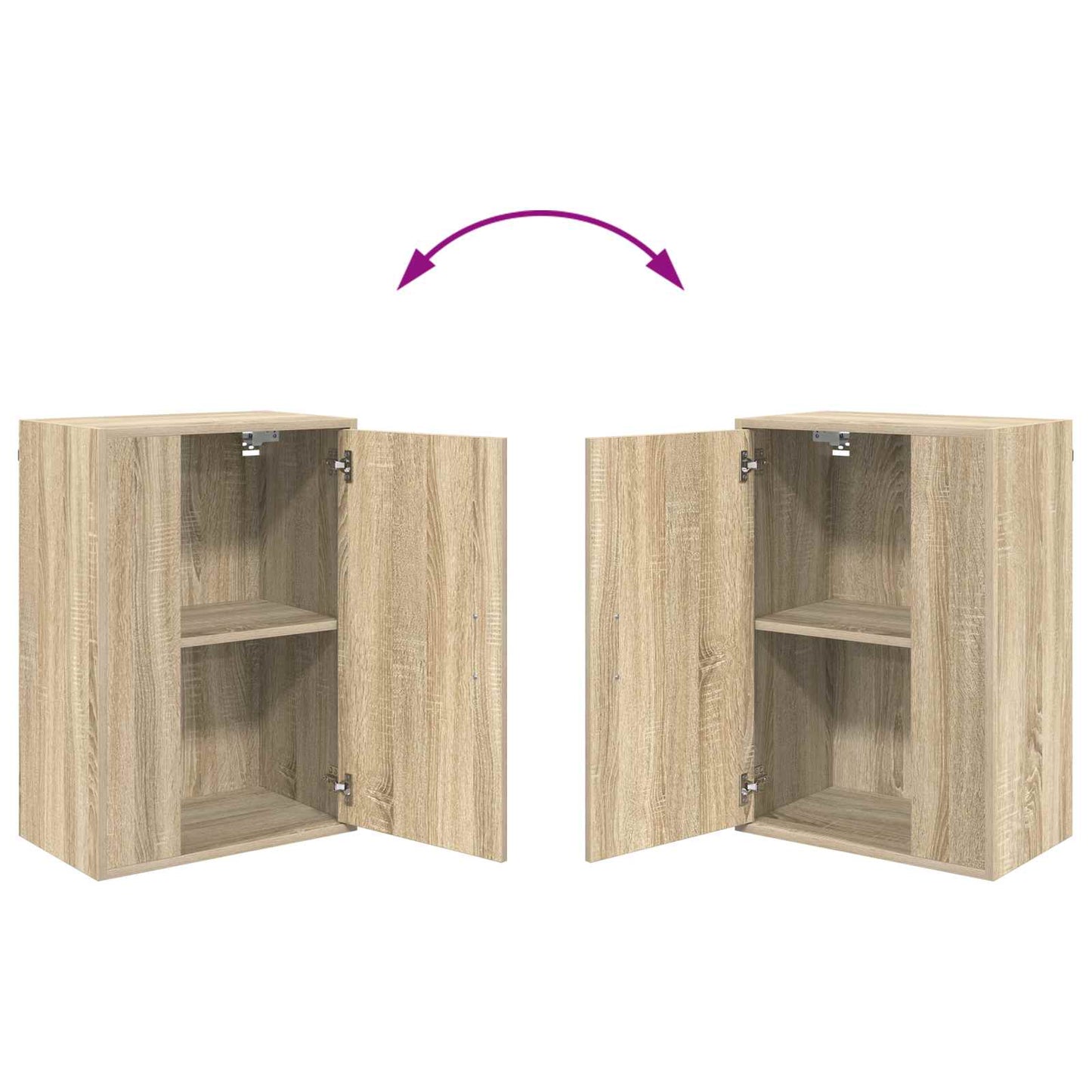 vidaXL TV Cabinet Set Sonoma Oak Engineered wood