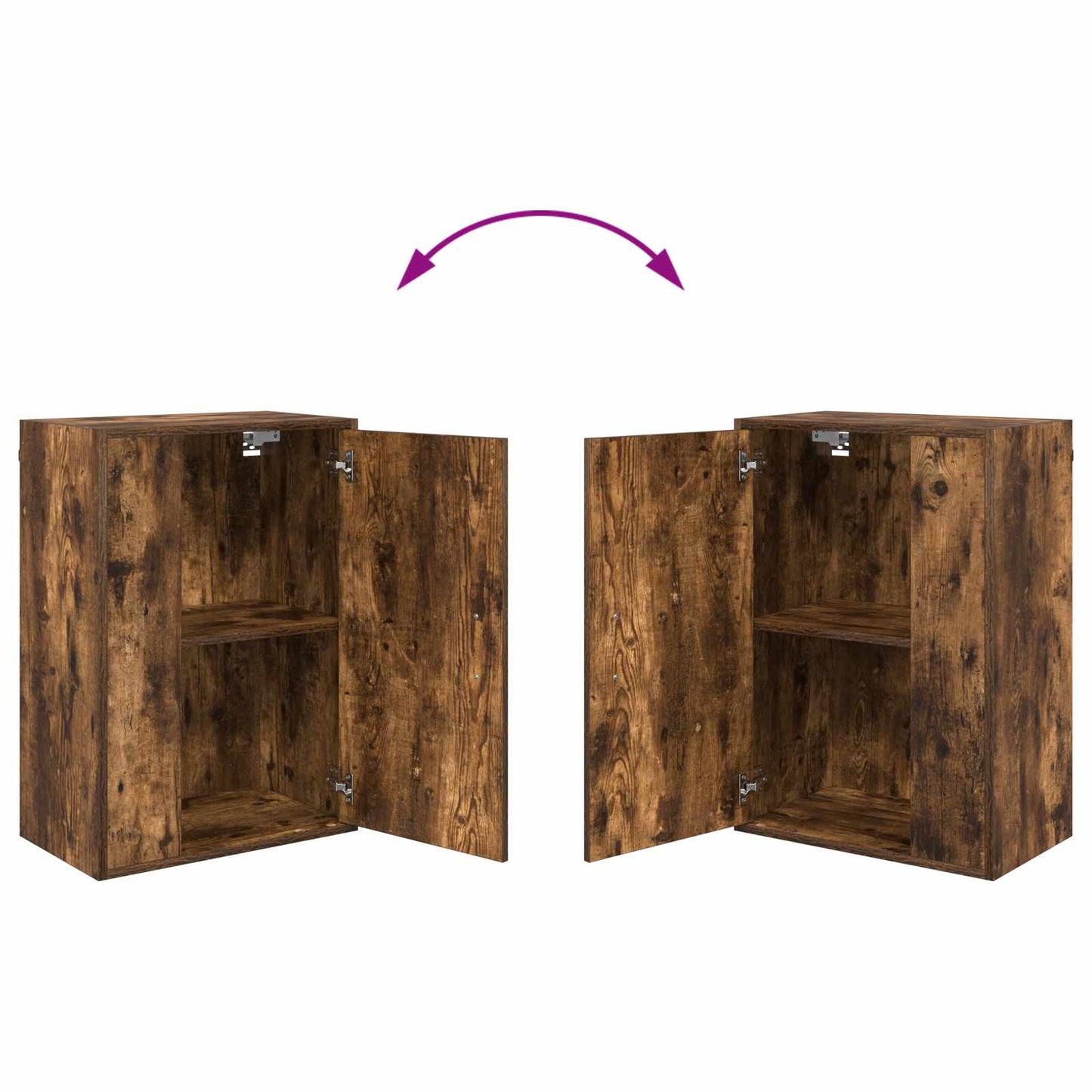 vidaXL TV Cabinet Set Somoked Oak Engineered wood