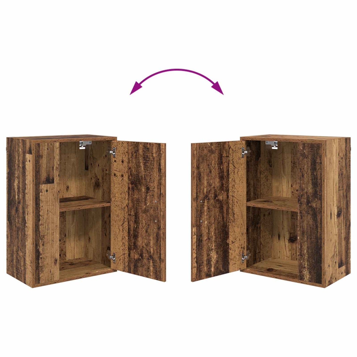 vidaXL TV Cabinet Set Old Wood Engineered wood