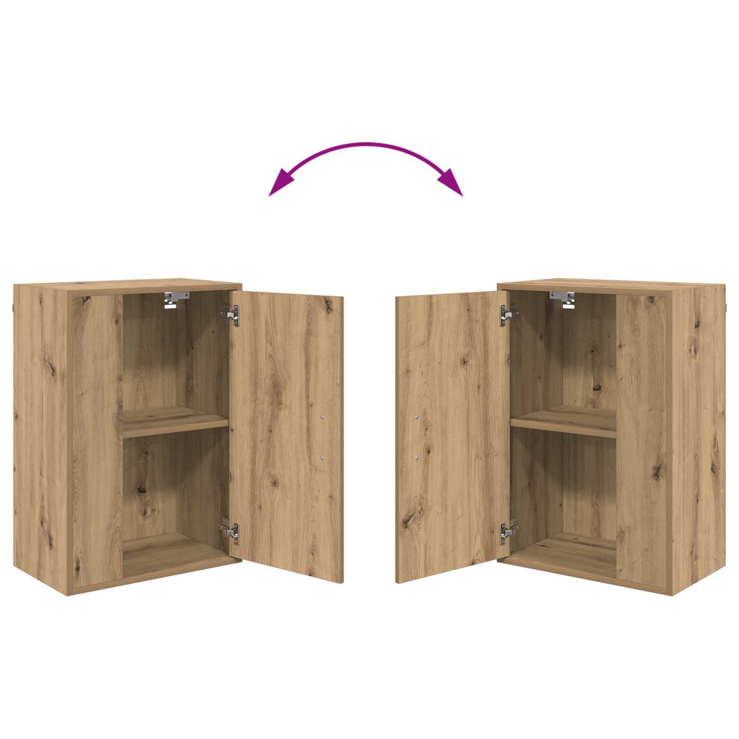 vidaXL TV Cabinet Set Artisan Oak Engineered wood