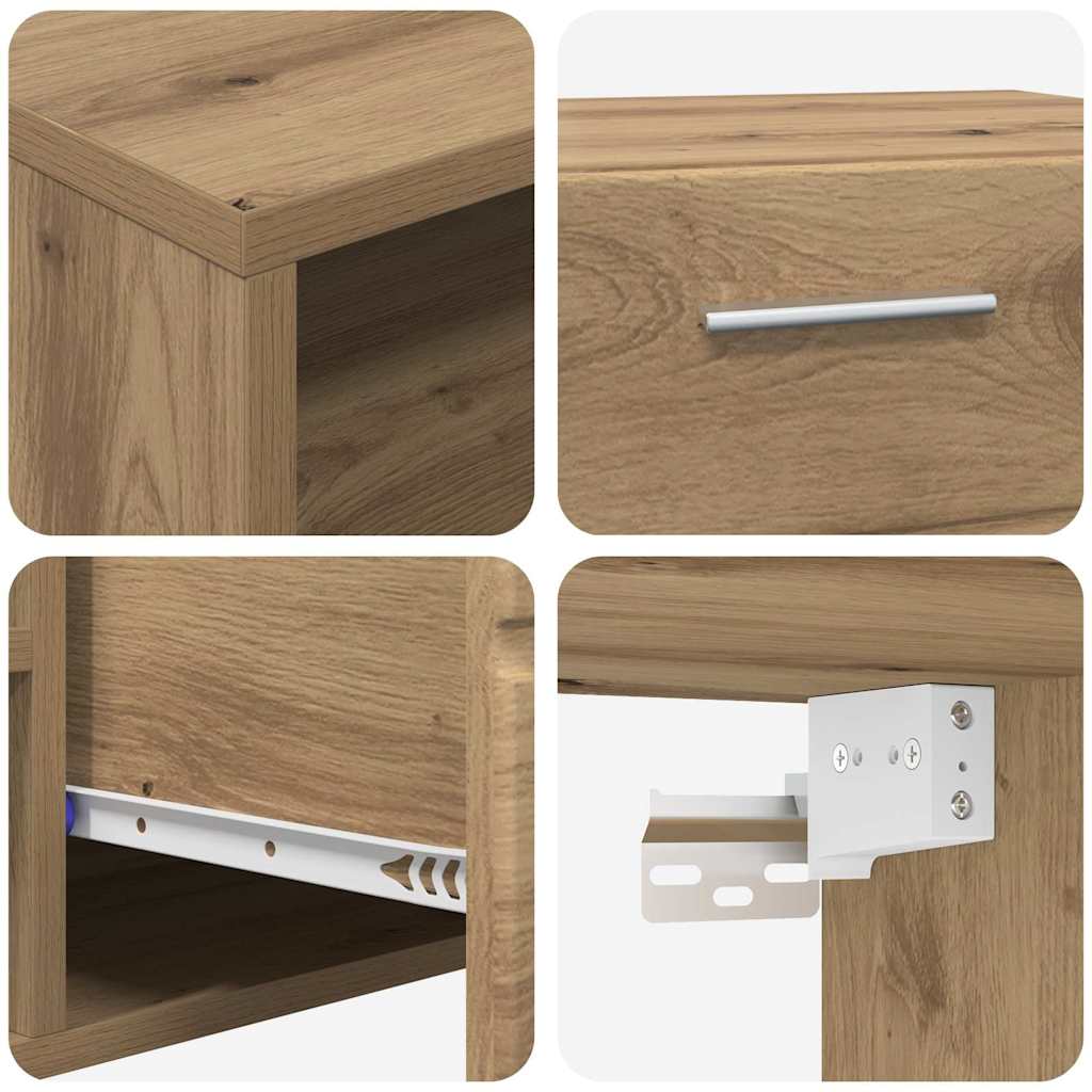 vidaXL TV Cabinet Set FLORIN 3 pcs Artisan Oak Engineered Wood